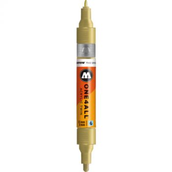 MOLOTOW ONE4ALL Acrylic Twin Marker 1.5/4mm metallic gold